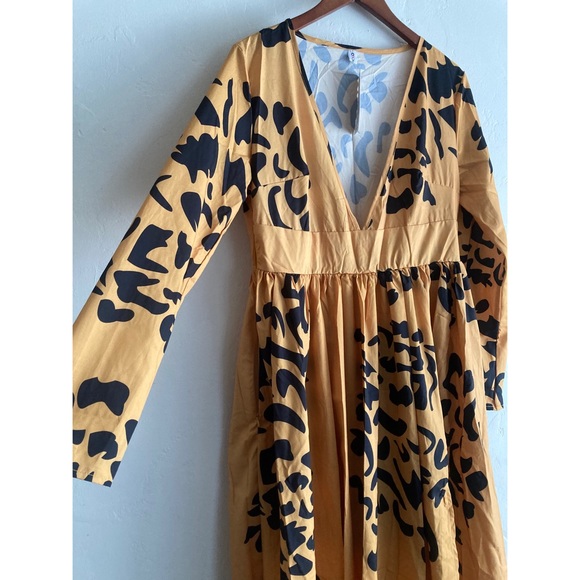 🌀NWT Yellow and black Maxi Dress - Picture 14 of 14